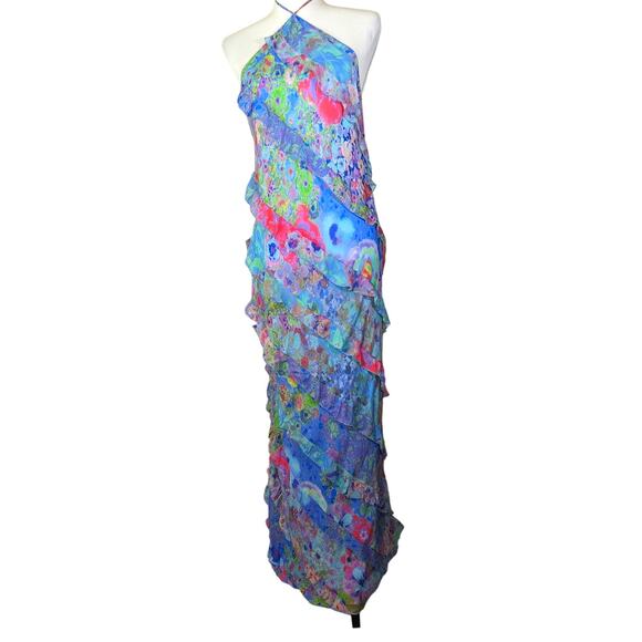 Zara Dresses & Skirts - Zara maxi dress xl New With Tags Length 56"Bust 40" Ruffles Halter Feminine